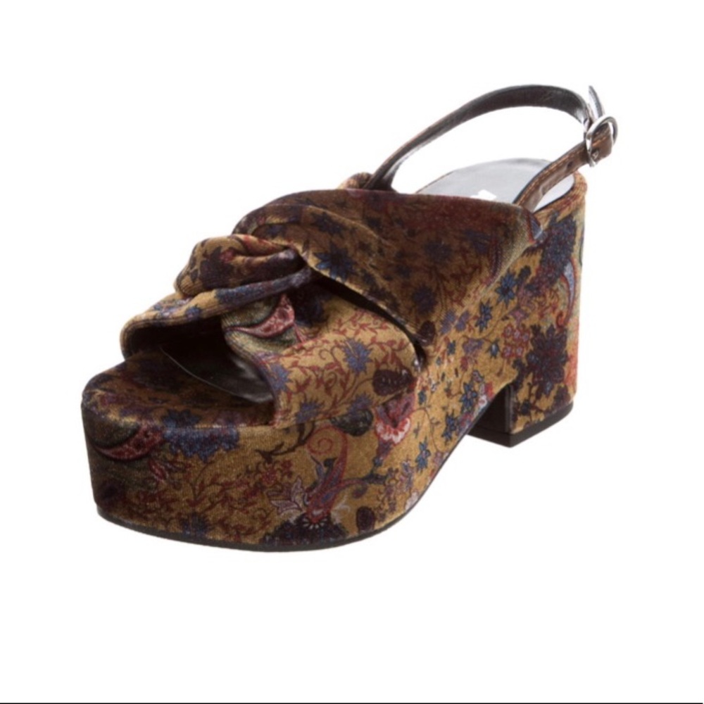 ASKA velvet paisley platforms